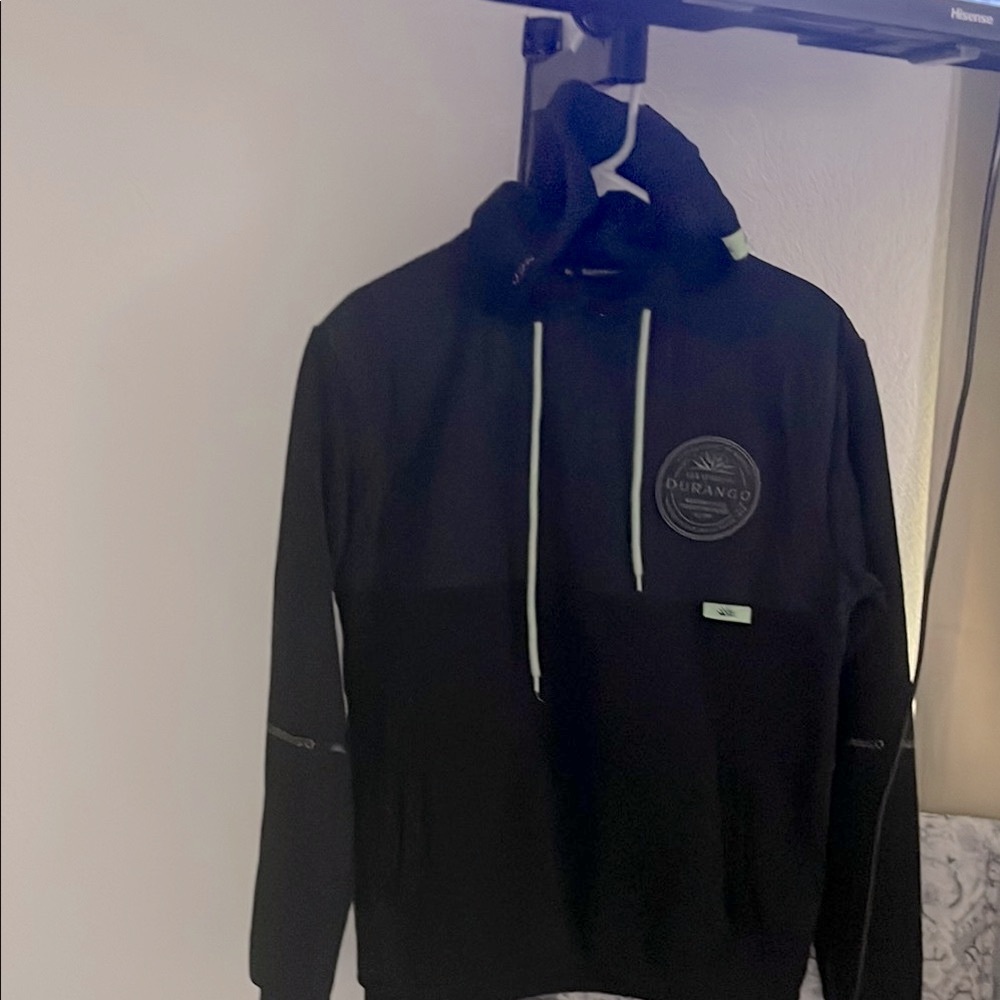 Durango Black Hoodie with Green Accents casino Durango